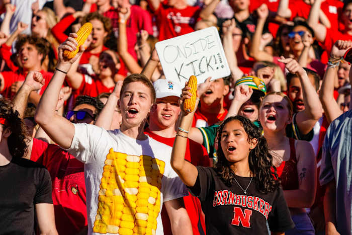 2023 Nebraska vs Northwestern football fans 4Q USATSI_21703996